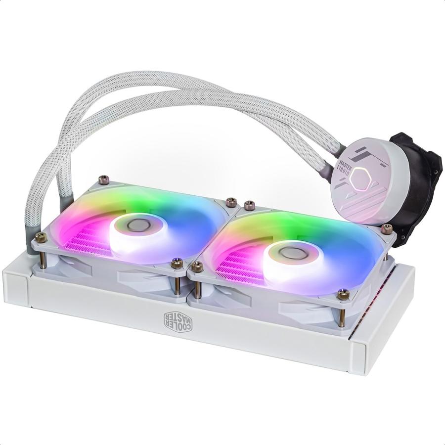 Foto 3 | Enfriamiento Liquido Cooler Master Masterliquid 240l Core Argb White Mlw-d24m-a18pz-rw