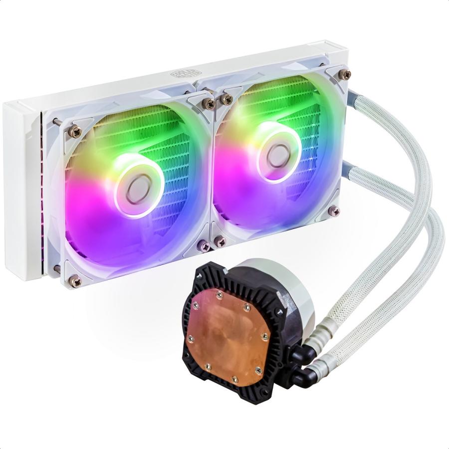 Foto 4 | Enfriamiento Liquido Cooler Master Masterliquid 240l Core Argb White Mlw-d24m-a18pz-rw
