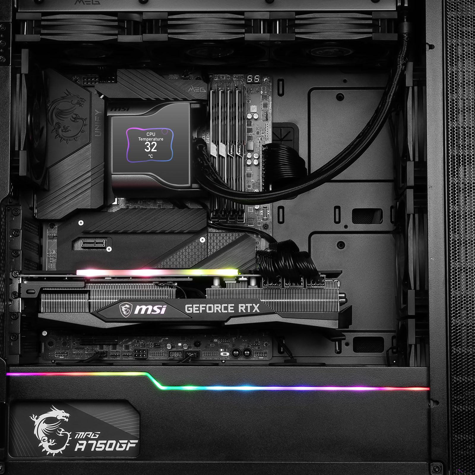 Foto 6 pulgar | Enfriador de Líquido para Cpu Msi Meg Coreliquid S360 Radiator de 360 Mm - Venta Internacional