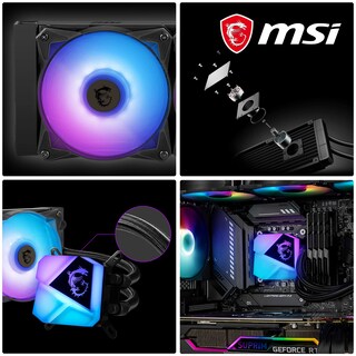 Foto 3 | Enfriador Líquido para CPU MSI Mag Coreliquid C360 360 mm ARGB Negro - Venta Internacional