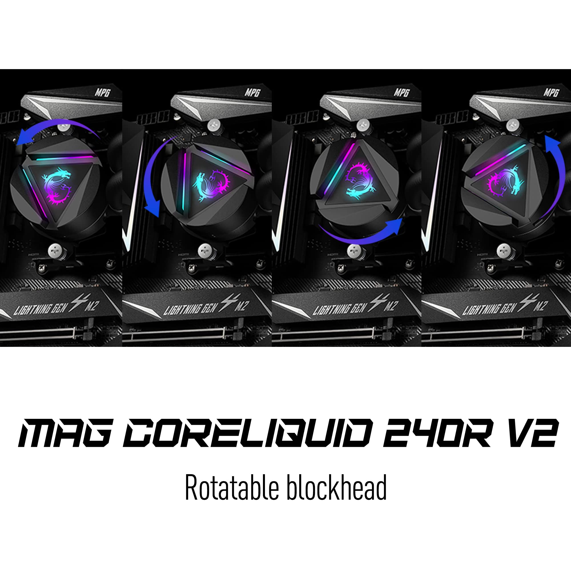 Foto 4 pulgar | Enfriador Líquido para CPU MSI Mag Coreliquid 240r V2 AIO ARGB 240 mm - Venta Internacional