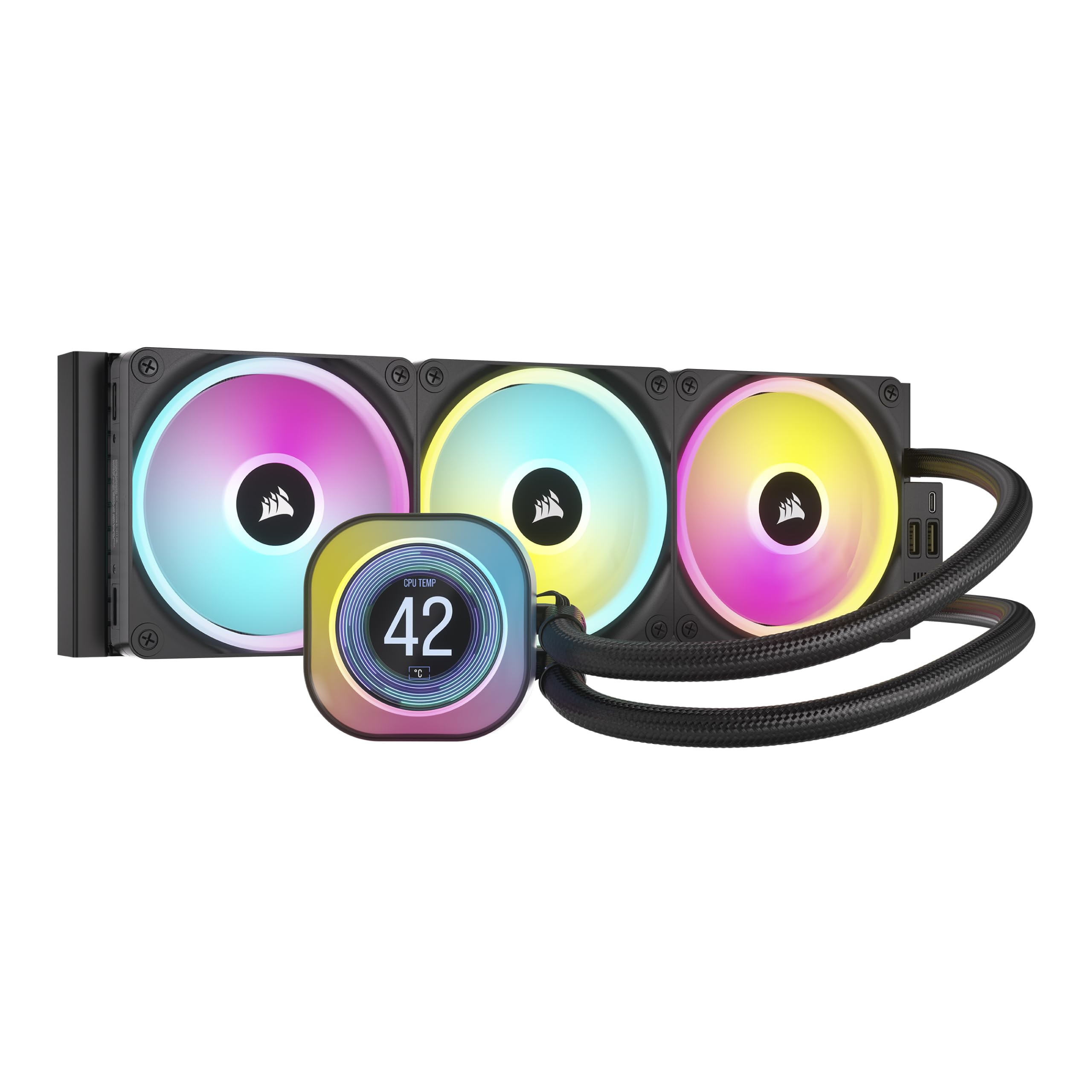 Foto 2 pulgar | Enfriador Líquido Para Cpu Corsair Icue Link H150i Lcd 360 Mm Aio - Venta Internacional.