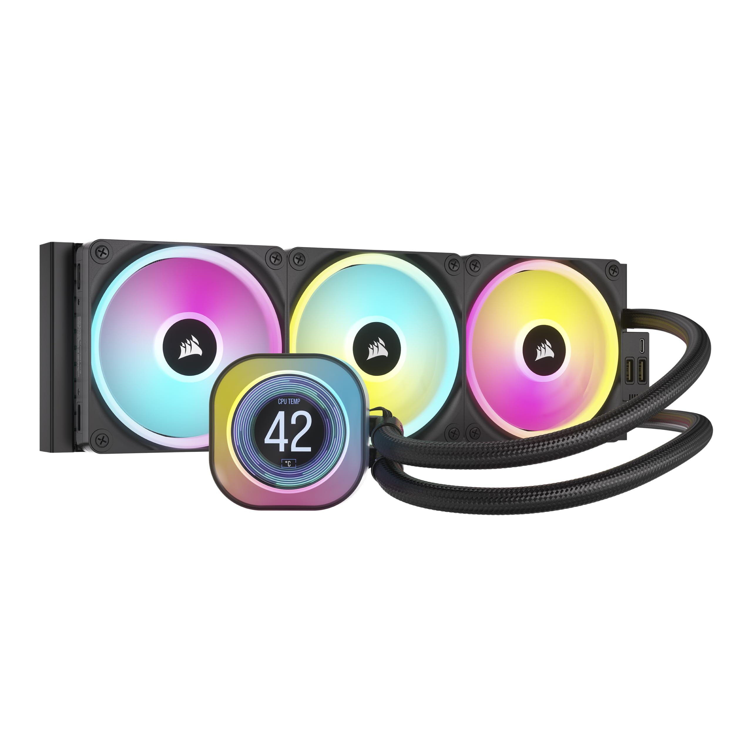 Enfriador Líquido Para Cpu Corsair Icue Link H150i Lcd 360 Mm Aio - Venta Internacional.