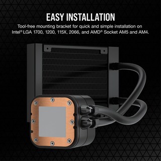 Foto 3 | Enfriador Líquido Para Cpu Corsair H60x Rgb Elite 120 Mm Aio Negro - Venta Internacional.
