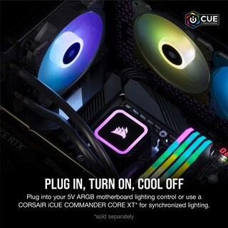Foto 4 | Enfriador Líquido Para Cpu Corsair H60x Rgb Elite 120 Mm Aio Negro - Venta Internacional.