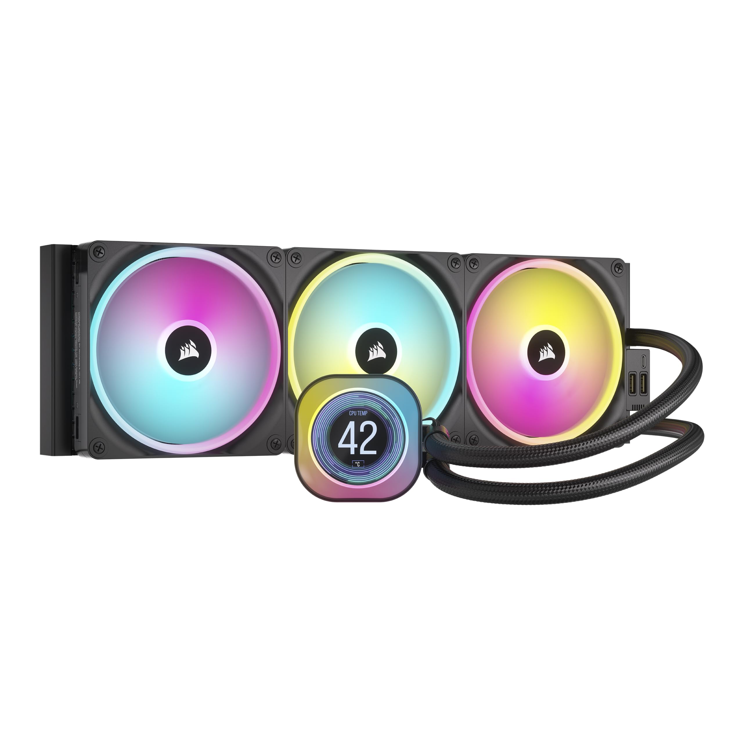 Enfriador Líquido Para Cpu Corsair Icue Link H170i Lcd 420 Mm Aio - Venta Internacional. $8,492