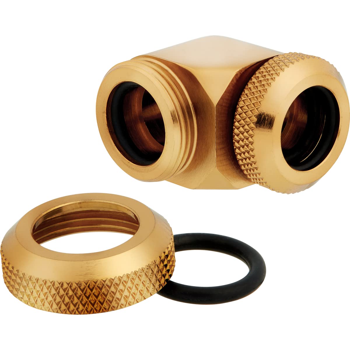 Foto 3 pulgar | Accesorios Corsair Hydro X Series Xf Hardline 90° 12 Mm Od Gold - Venta Internacional.