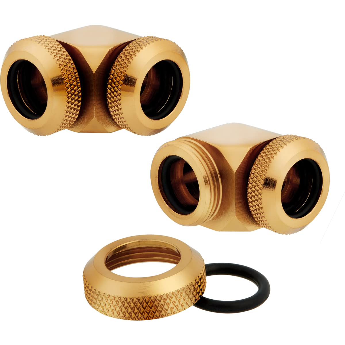 Foto 4 pulgar | Accesorios Corsair Hydro X Series Xf Hardline 90° 12 Mm Od Gold - Venta Internacional.