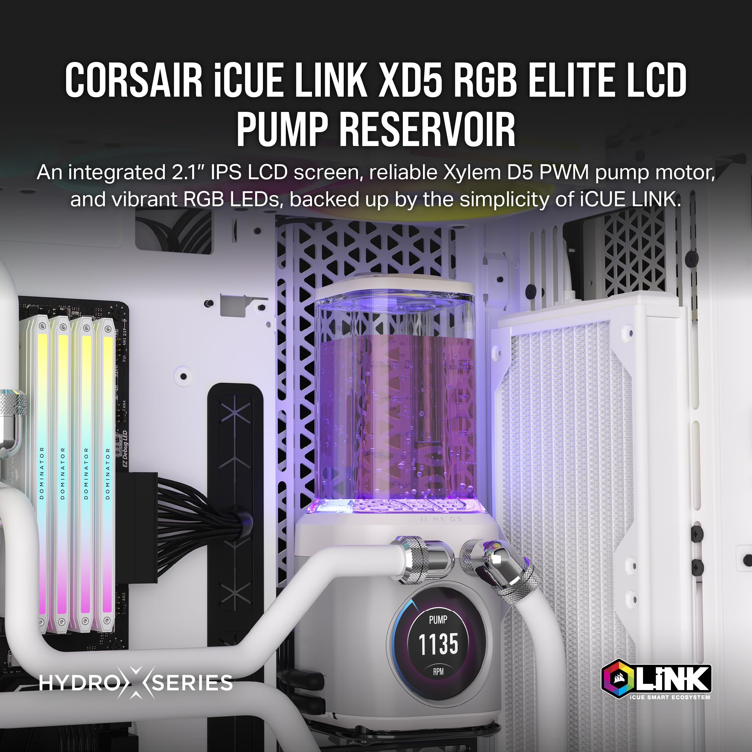 Foto 3 pulgar | Unidad Bomba-depósito Corsair Icue Link Xd5 Rgb Elite Lcd - Venta Internacional.