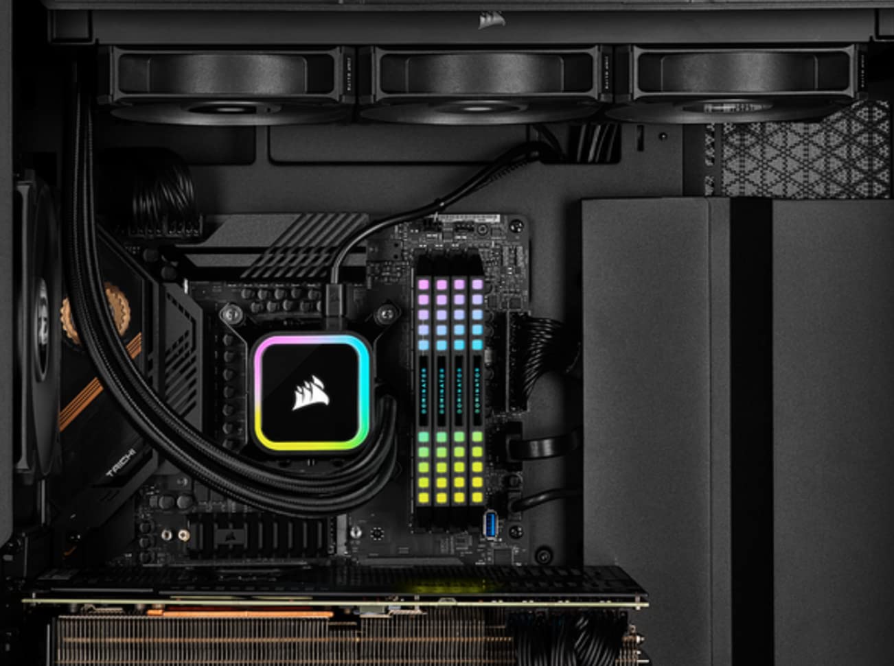 Foto 8 pulgar | Enfriador Líquido para Cpu Corsair Icue H100i Rgb Elite 240 mm Negro - Venta Internacional