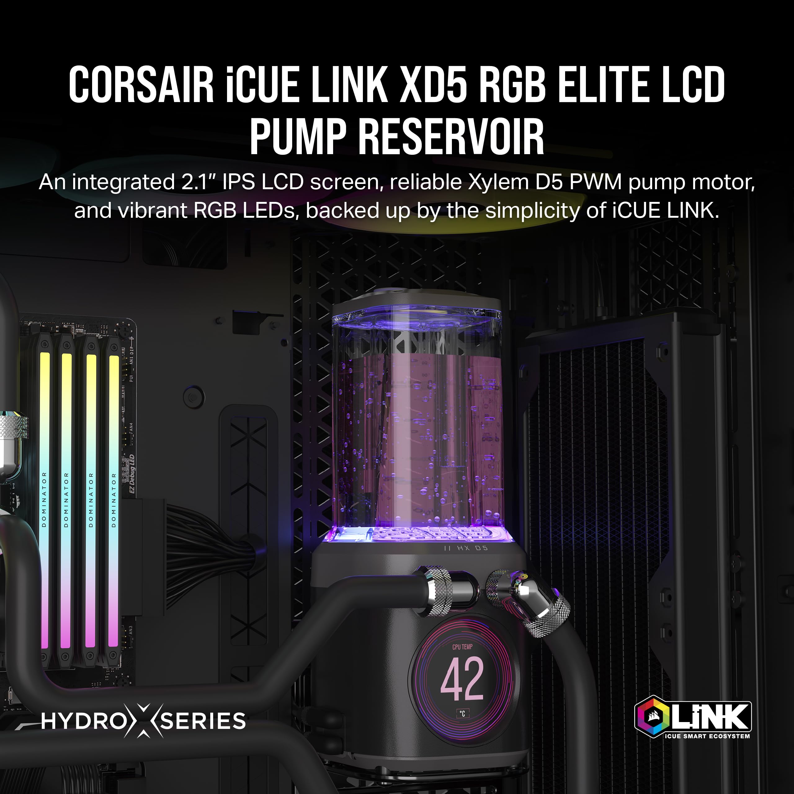 Foto 3 pulgar | Corsair Icue Link Xd5 Rgb Elite Lcd D5 - Venta Internacional