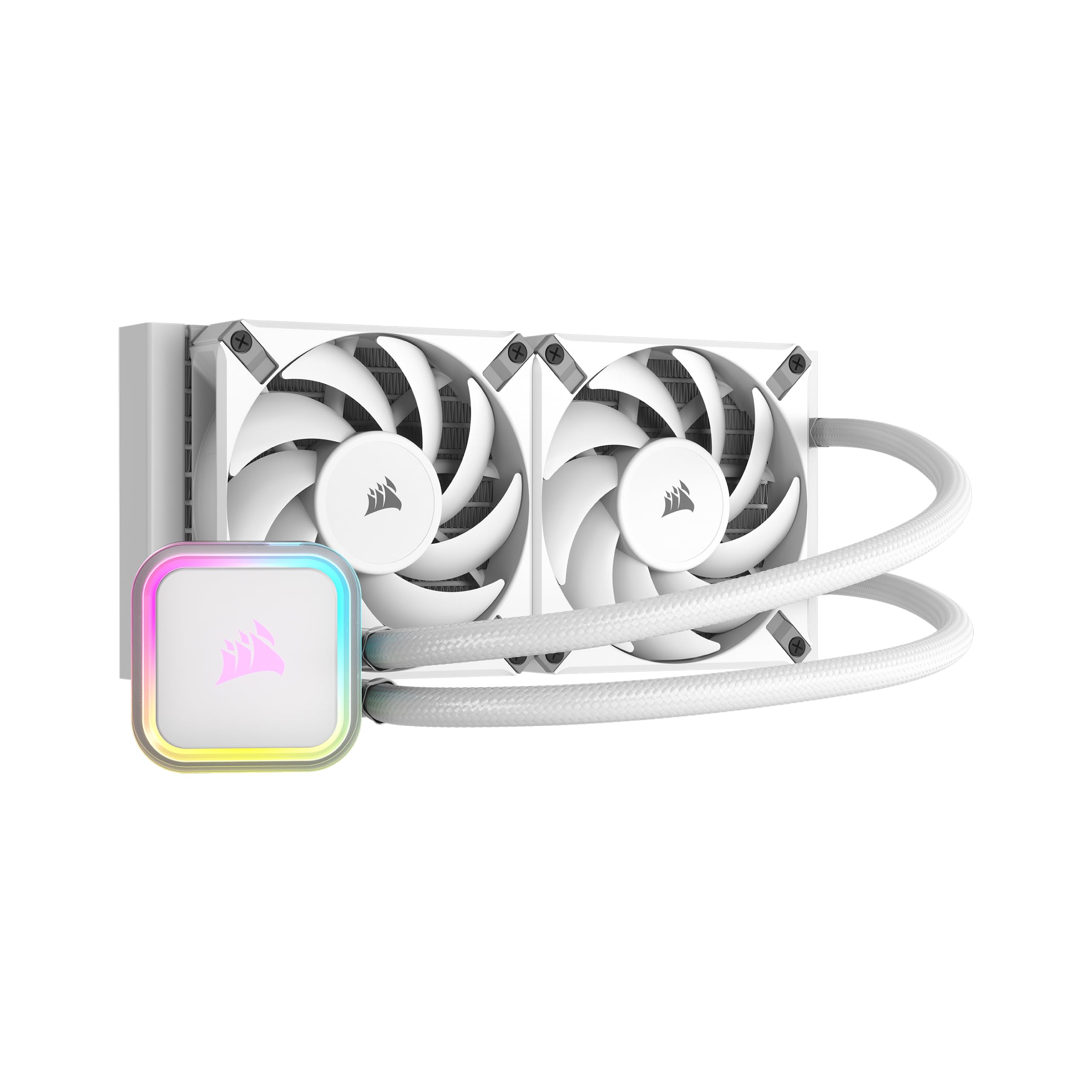 Enfriador Líquido Para Cpu Corsair H100i Rgb Elite 240 Mm, Color Blanco - Venta Internacional.