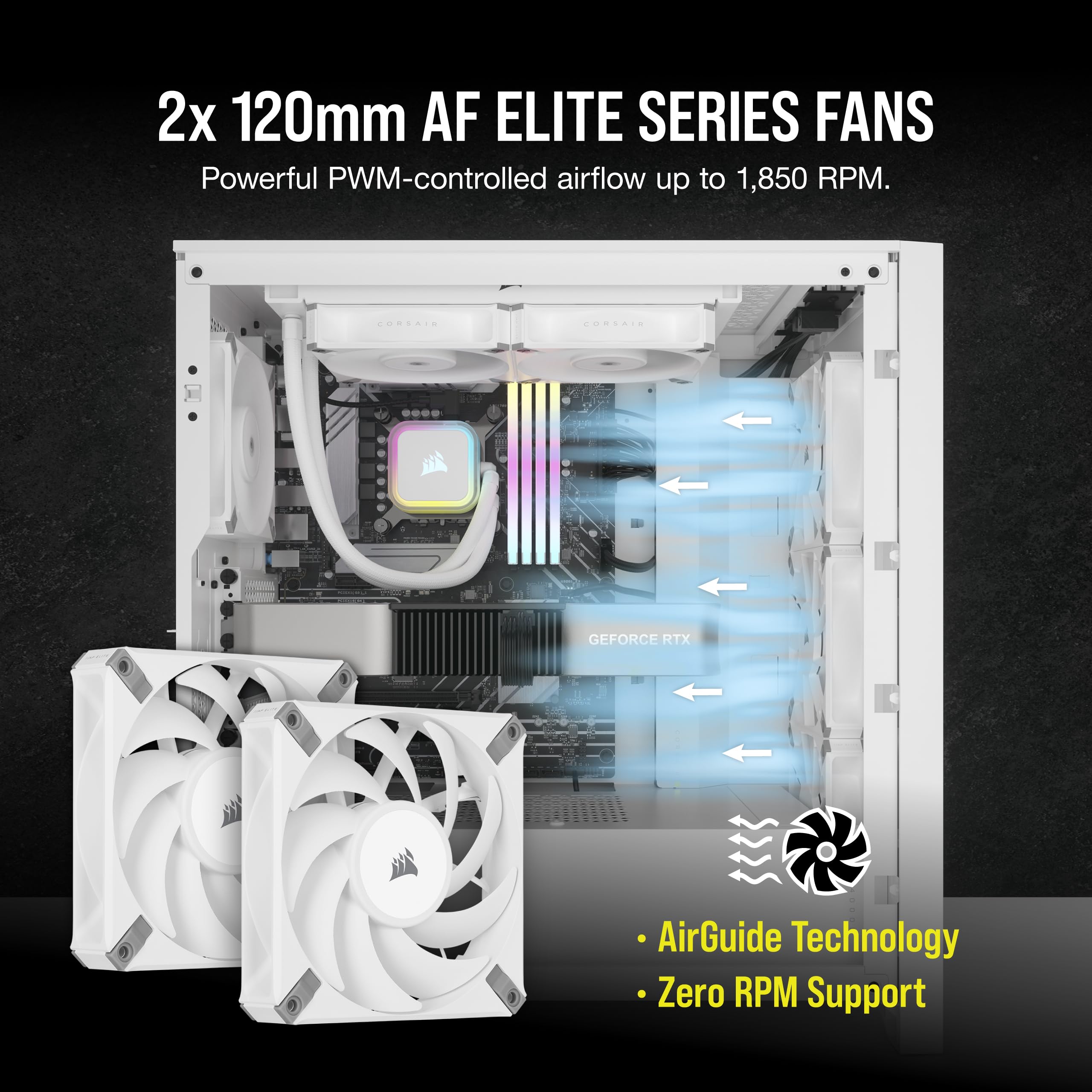 Foto 5 pulgar | Enfriador Líquido Para Cpu Corsair H100i Rgb Elite 240 Mm, Color Blanco - Venta Internacional.
