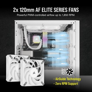 Foto 4 | Enfriador Líquido Para Cpu Corsair H100i Rgb Elite 240 Mm, Color Blanco - Venta Internacional.