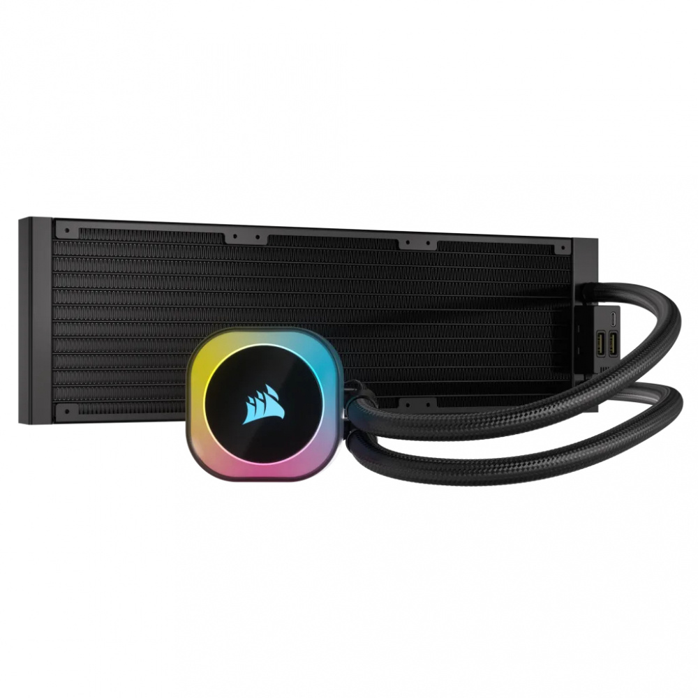 Foto 4 pulgar | Corsair Icue Link H150i Rgb Enfriamiento Líquido Para Cpu, 3x 120mm, 480-2400rpm, Negro