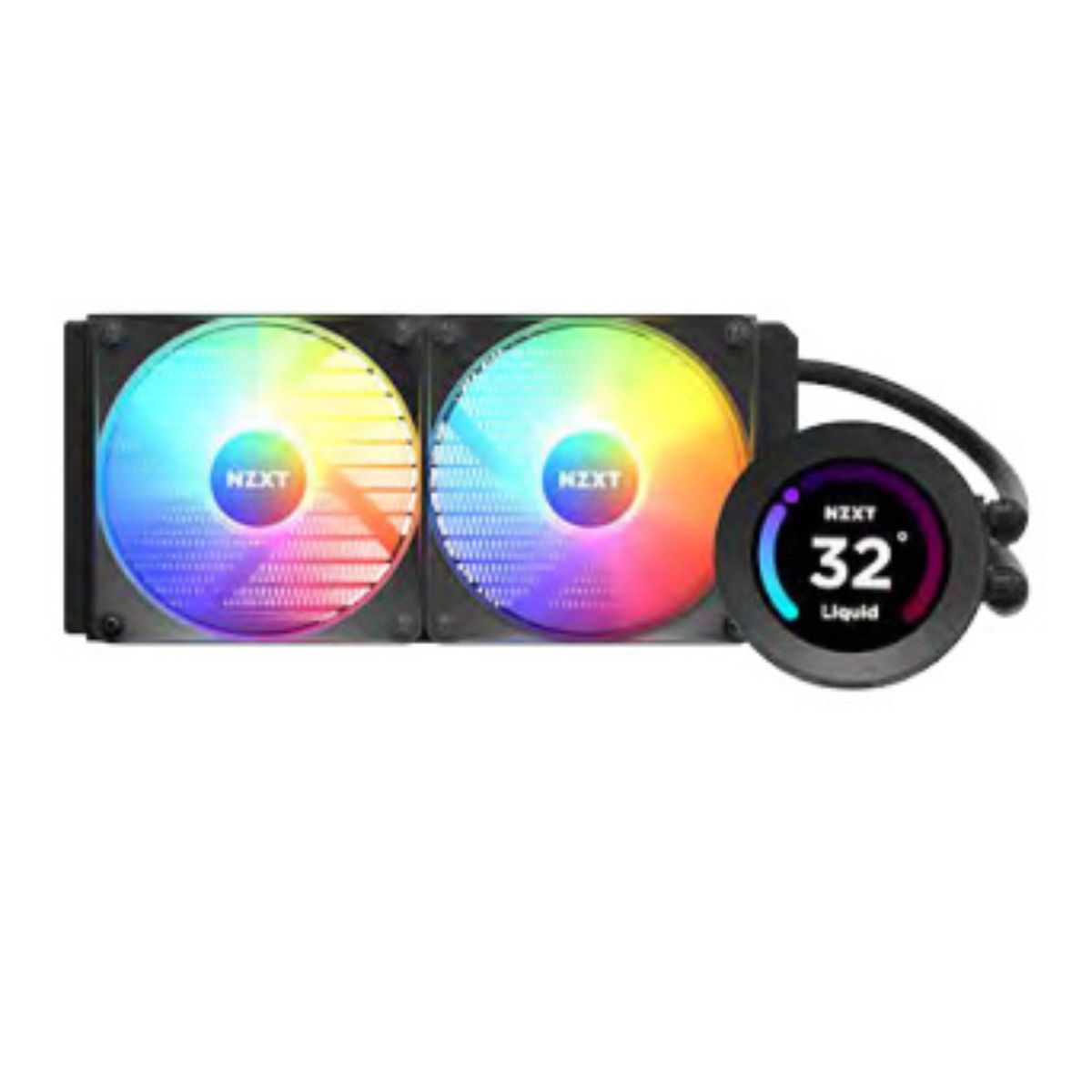 Foto 2 pulgar | Nzxt Kraken Elite 240 Rgb Enfriamiento Líquido Para Cpu, 2x 120mm, 500 - 1500rpm, Negro