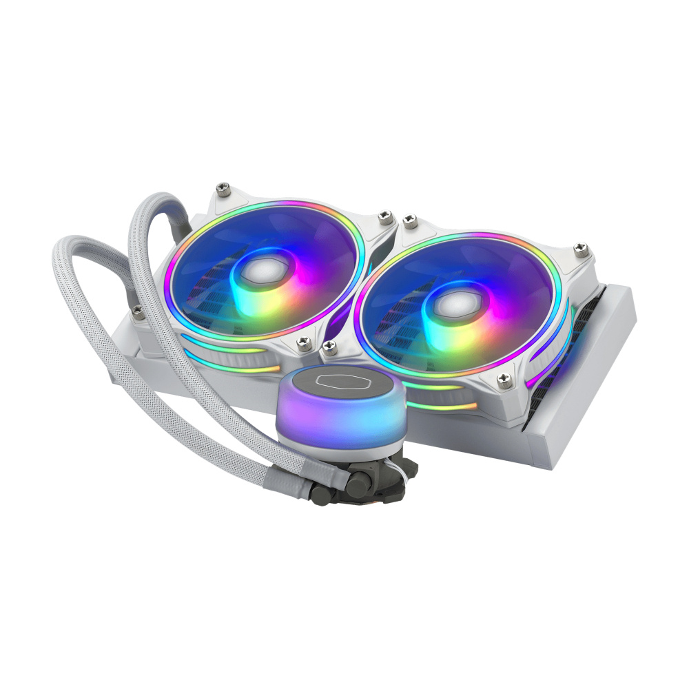 Foto 2 pulgar | Cooler Master Masterliquid Ml240 Illusion White Edition Enfriamiento Líquido Para Cpu, 2x 120mm, 650-1800rpm