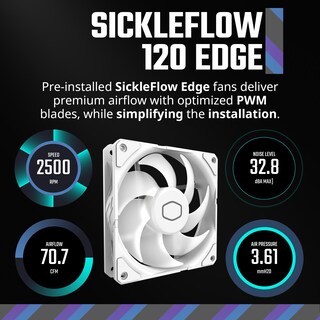 Foto 5 | Enfriador Líquido Cooler Master 360 Atmos White De Alto Rendimiento - Venta Internacional.