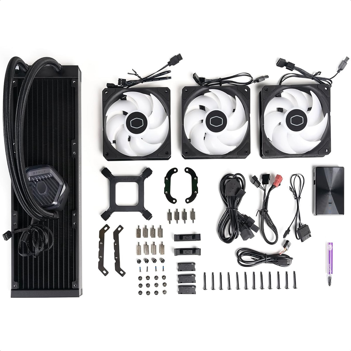 Foto 4 pulgar | Enfriamiento Liquido Cooler Master Masterliquid 360 Atmos Argb Mlx-d36m-a25pz-r1