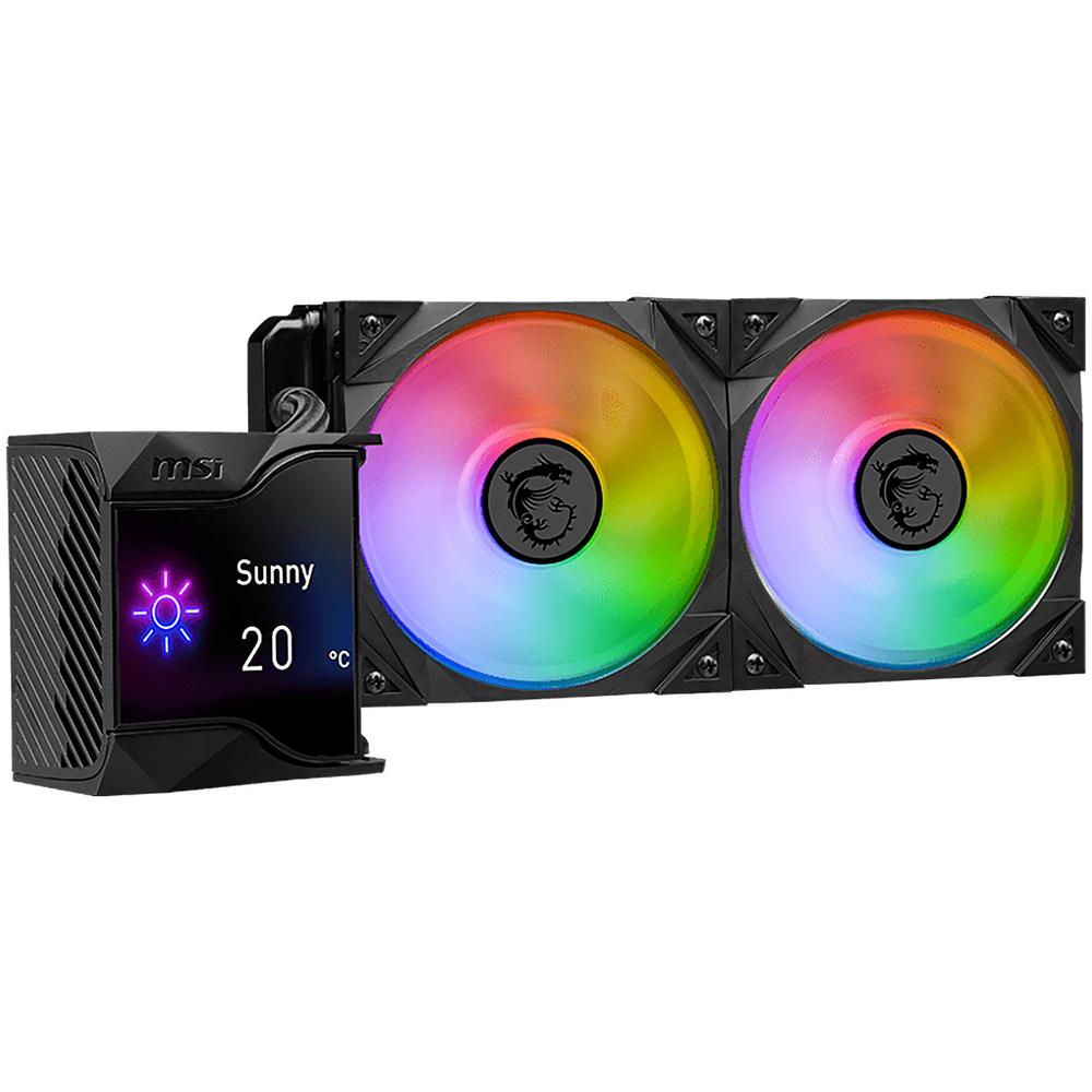Foto 3 pulgar | Enfriamiento Liquido Msi Mpg Coreliquid D240 Argb Pwm 2800rpm Lga 1700 Am5 Negro