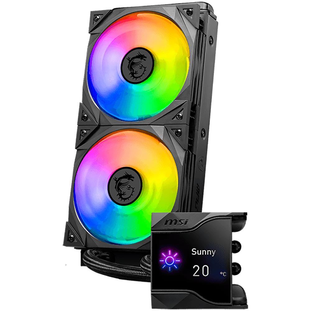 Foto 5 pulgar | Enfriamiento Liquido Msi Mpg Coreliquid D240 Argb Pwm 2800rpm Lga 1700 Am5 Negro