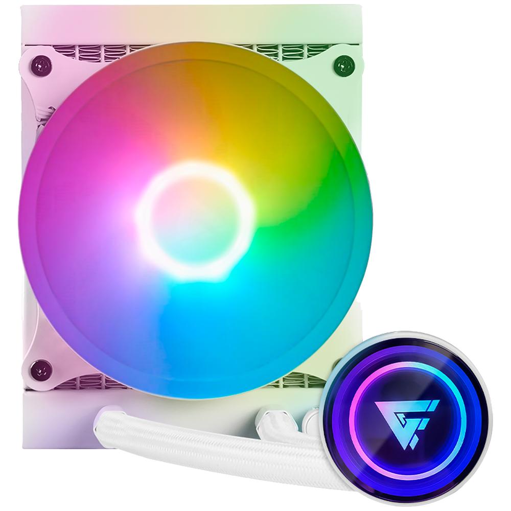Foto 2 pulgar | Enfriamiento Líquido Game Factor LQG501 120 mm RGB 1500RPM LGA1700 AM4 Blanco