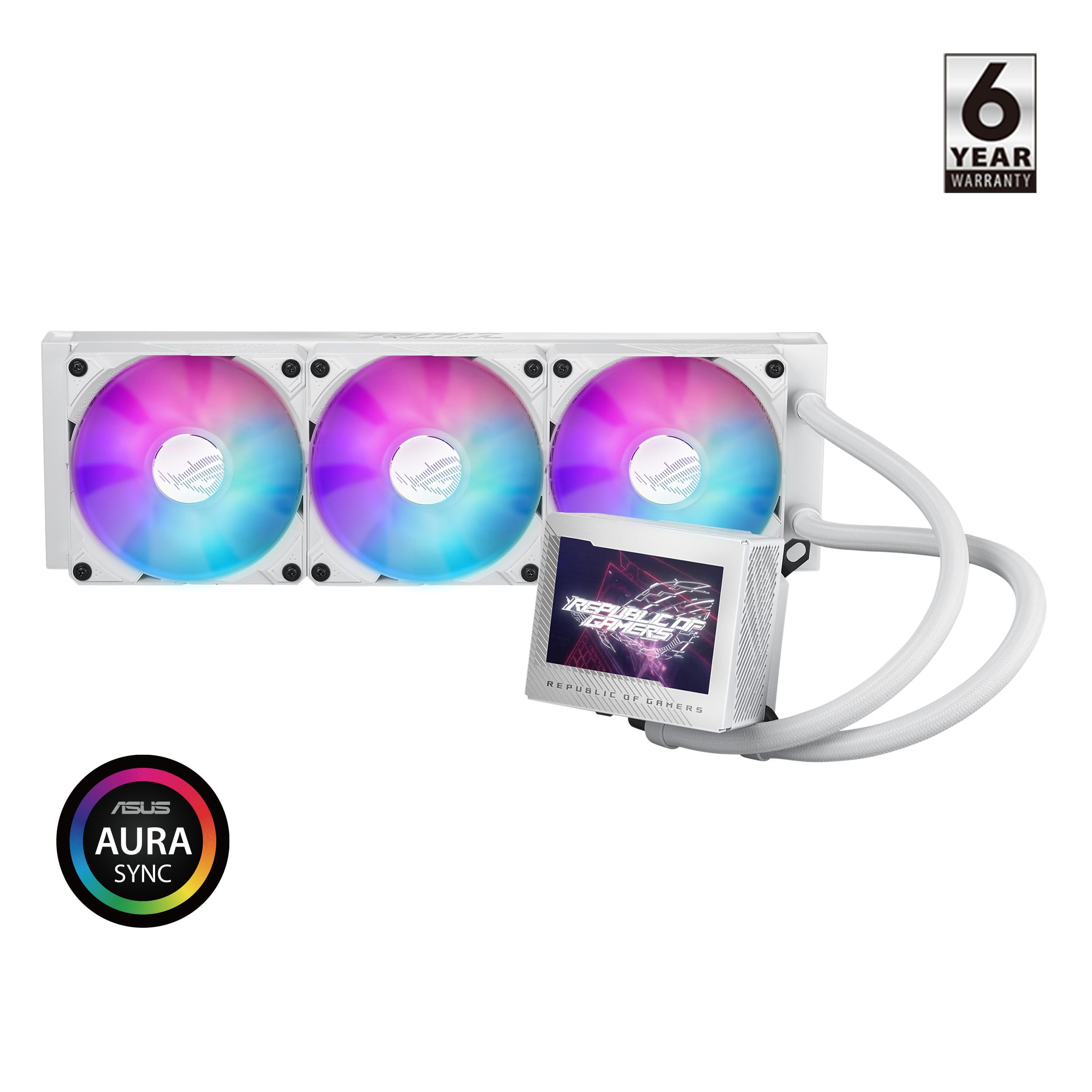 Foto 3 pulgar | Enfriador Líquido Para Cpu Asus Rog Ryujin Iii 360 Argb Wht 360mm - Venta Internacional.