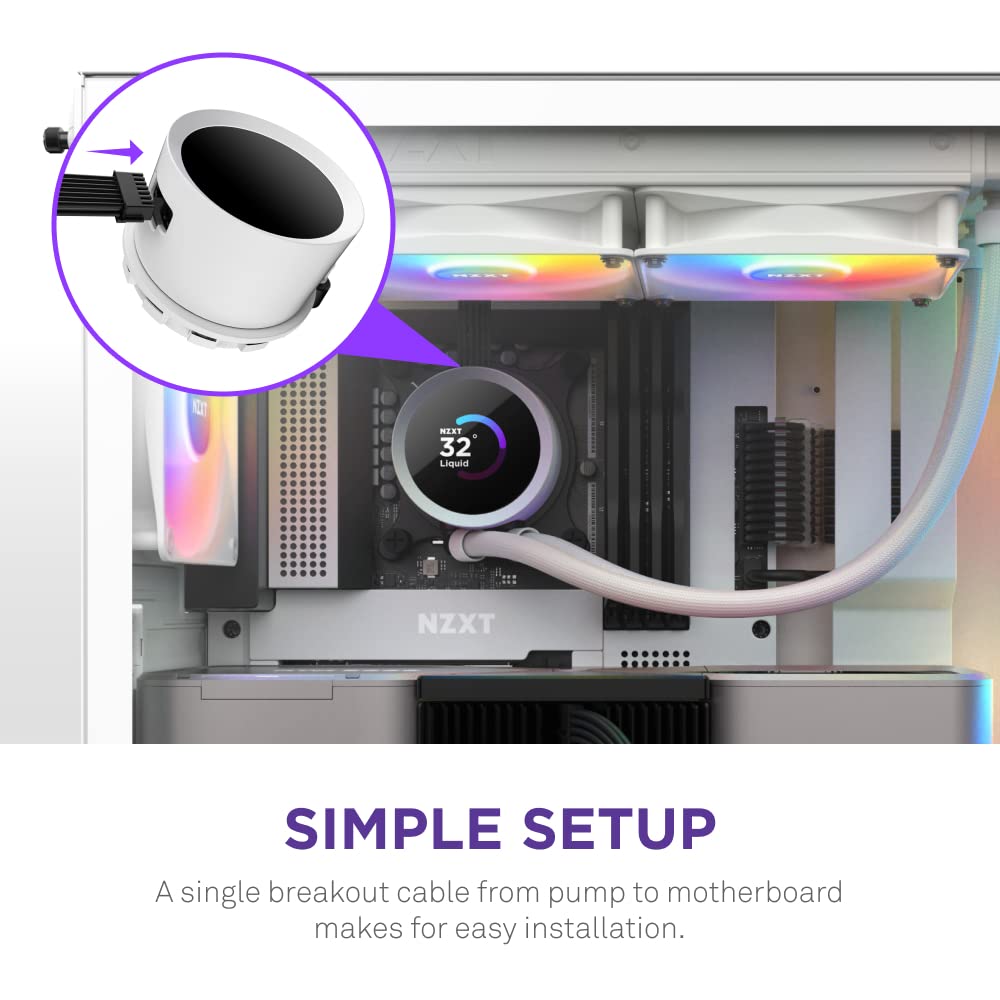 Foto 7 pulgar | Enfriador Líquido Para Cpu Nzxt Kraken 360 Rgb 360mm Blanco - Venta Internacional.