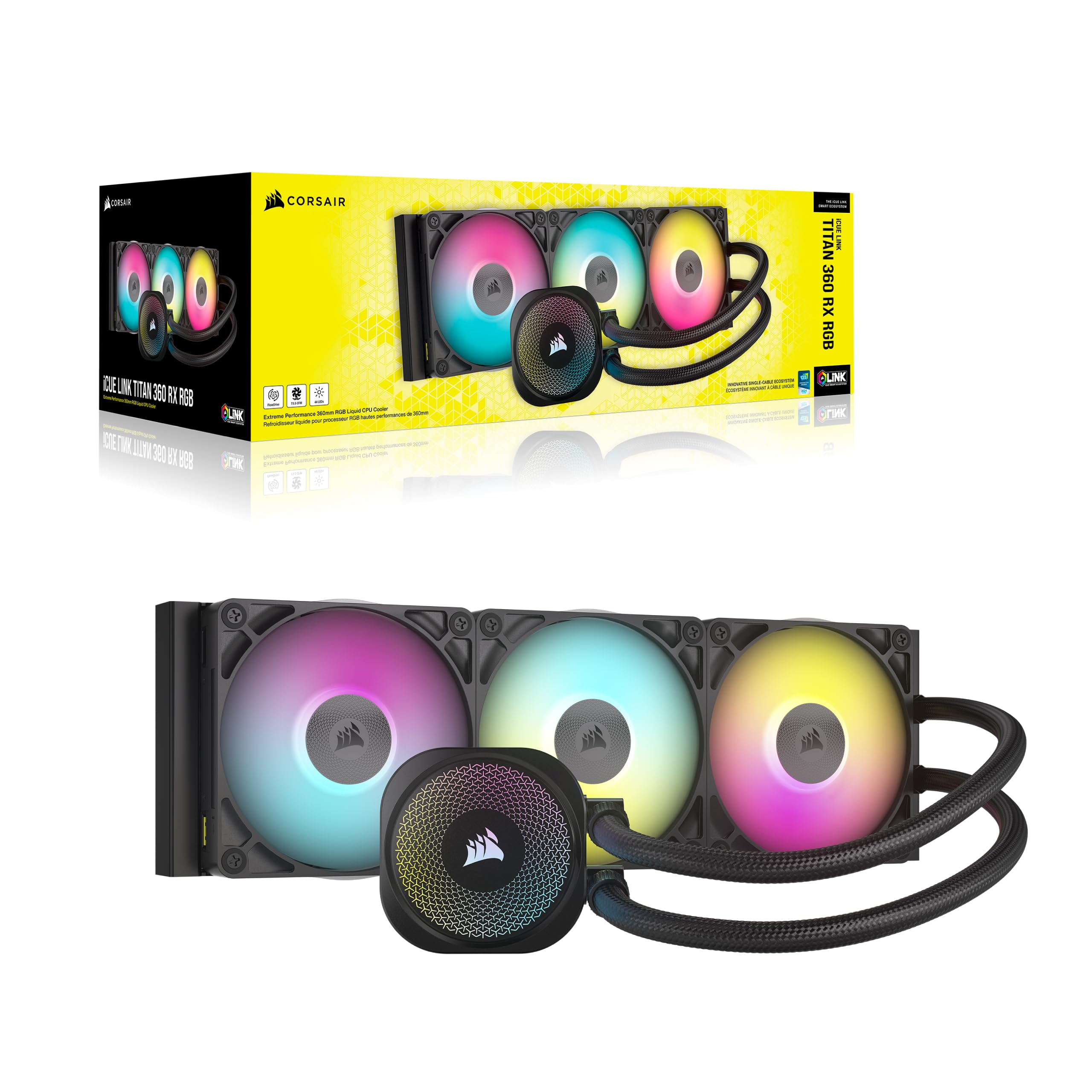 Foto 8 pulgar | Enfriador Líquido para Cpu Corsair Icue Link Titan 360 Rx Rgb 360 Mm - Venta Internacional