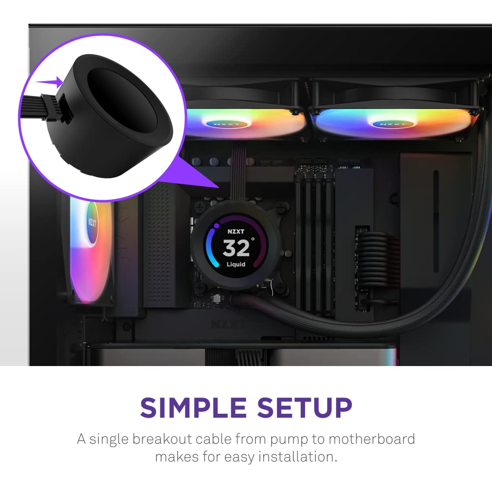 Foto 7 pulgar | Enfriador Líquido para CPU Nzxt Kraken Elite 280 RGB Rl-kr28e-b1 280 mm - Venta Internacional