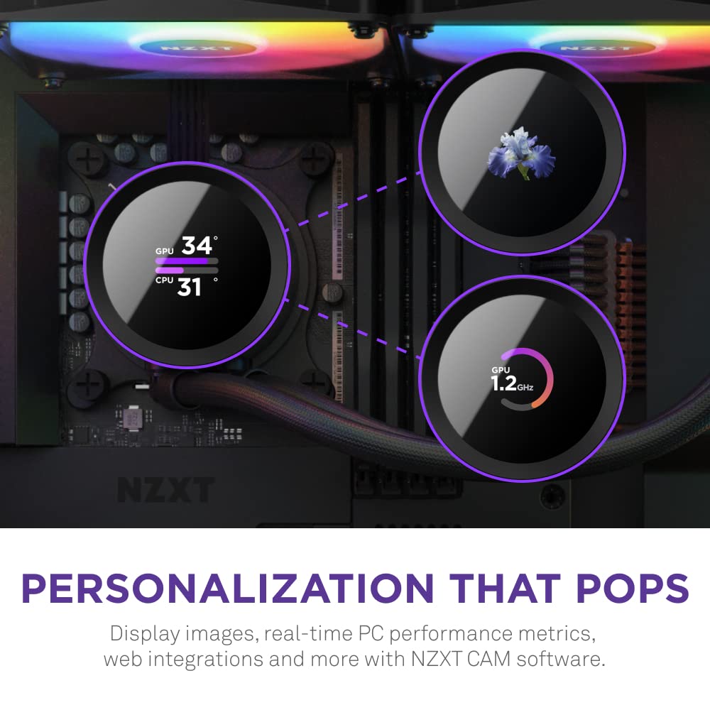 Foto 2 | Enfriador Líquido Para CPU Nzxt Kraken 360 Rgb 360 mm con Pantalla LCD - Venta Internacional