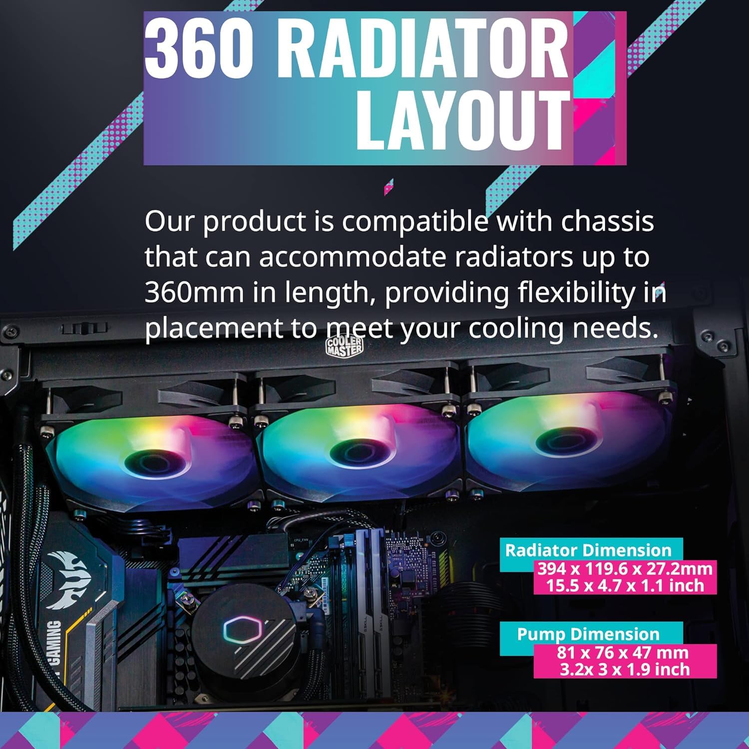 Foto 4 | Enfriador Líquido Para Cpu Cooler Master Masterliquid 360l Core Argb - Venta Internacional.
