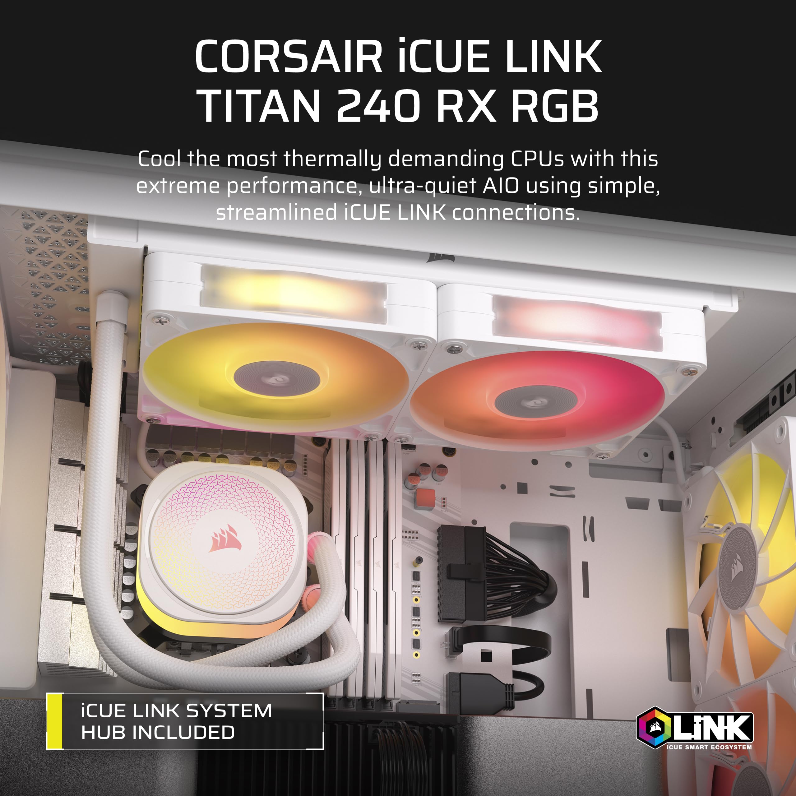 Foto 3 pulgar | Enfriador Líquido para Cpu Corsair Icue Link Titan 240 Rx Rgb - Venta Internacional