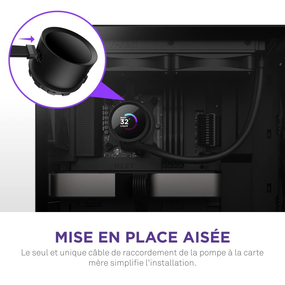 Foto 4 pulgar | Enfriador Líquido Para Cpu Nzxt Kraken 240 240 Mm Aio 1.54'' Lcd Negro - Venta Internacional.