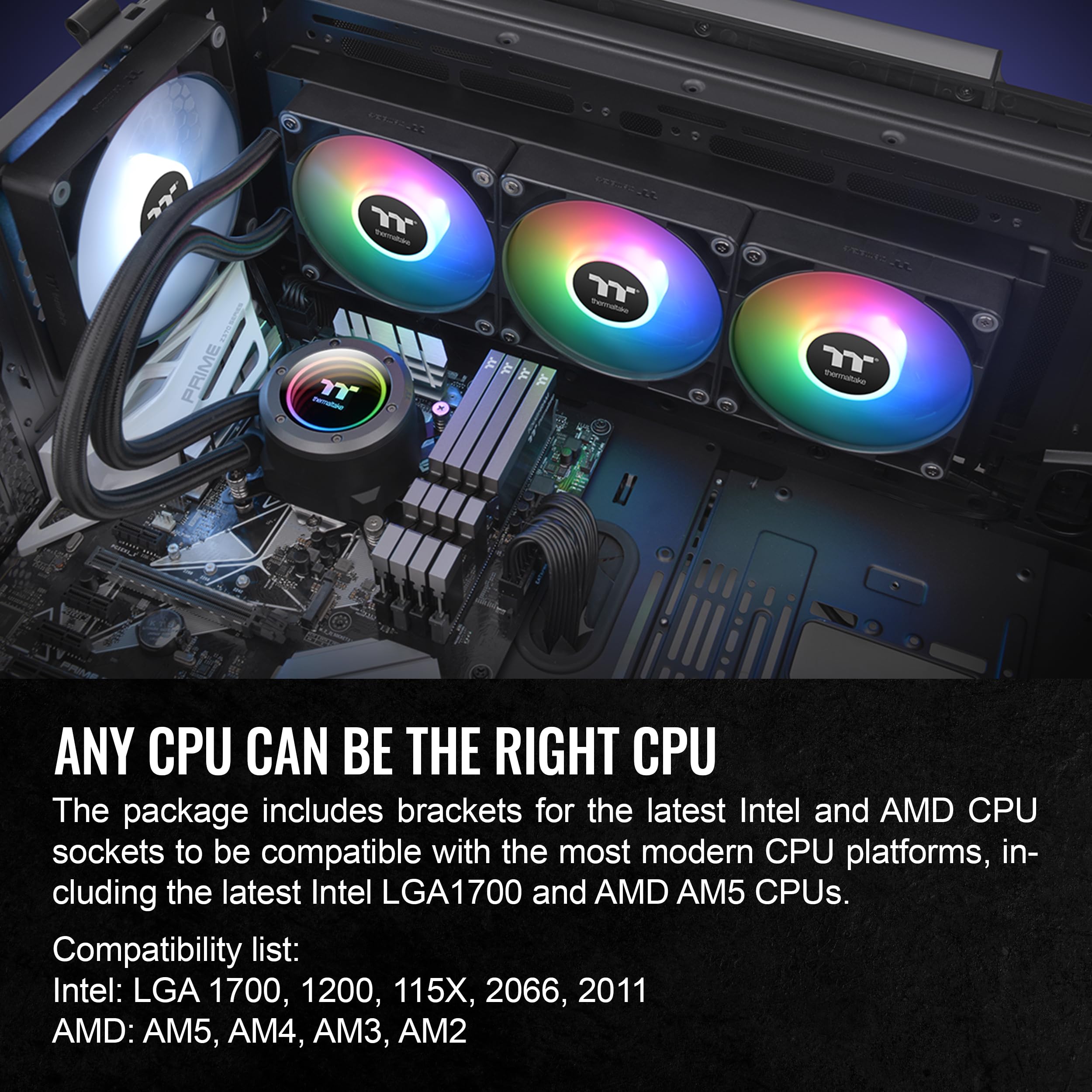 Foto 7 pulgar | Enfriador Líquido Para Cpu Thermaltake Th360 Argb Sync V2 Negro - Venta Internacional.