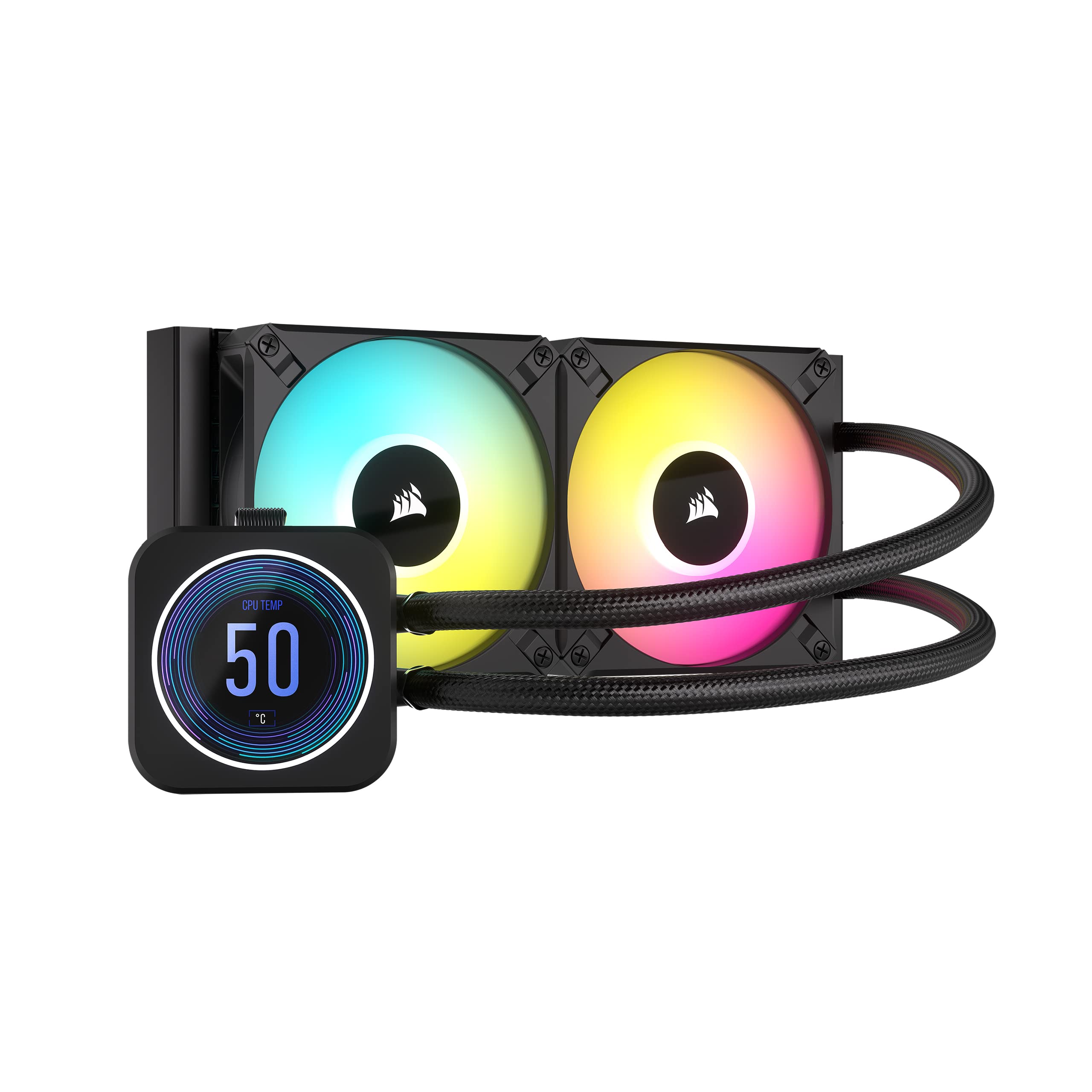 Foto 1 | Enfriador Líquido Para Cpu Corsair Icue H100i Elite Lcd Xt 240 Mm - Venta Internacional.
