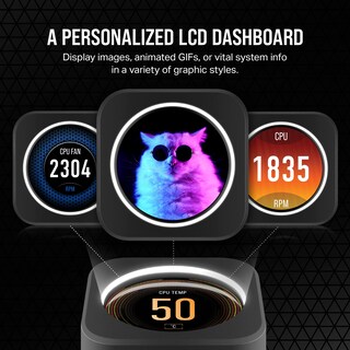 Foto 4 | Enfriador Líquido Para Cpu Corsair Icue H100i Elite Lcd Xt 240 Mm - Venta Internacional.