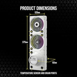 Foto 2 | Combinación De Bomba Y Depósito Corsair Hydro X Series Xd7 Rgb 140 Ml - Venta Internacional.