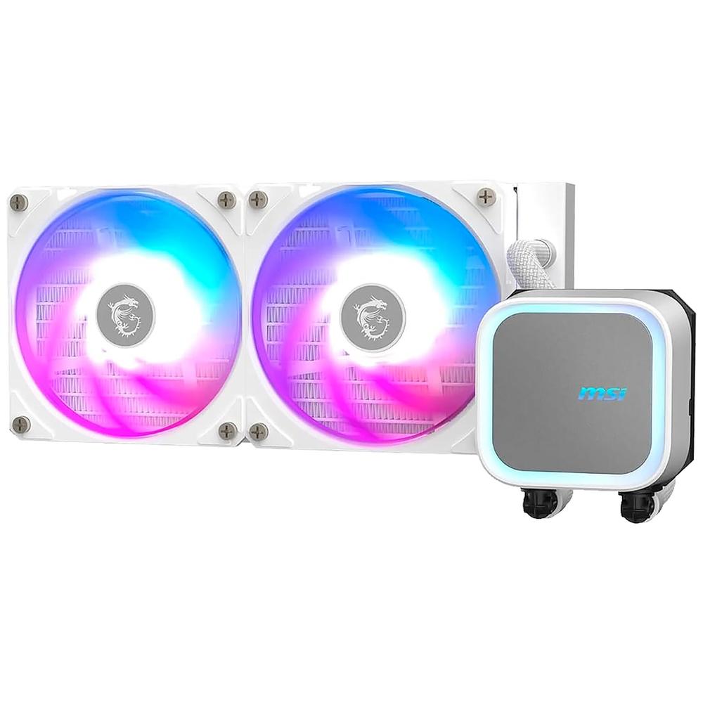 Foto 2 | Enfriamiento Liquido Msi Mag Coreliquid A13 240 White Argb Pwm 3800rpm Lga 1851 Am5 Blanco