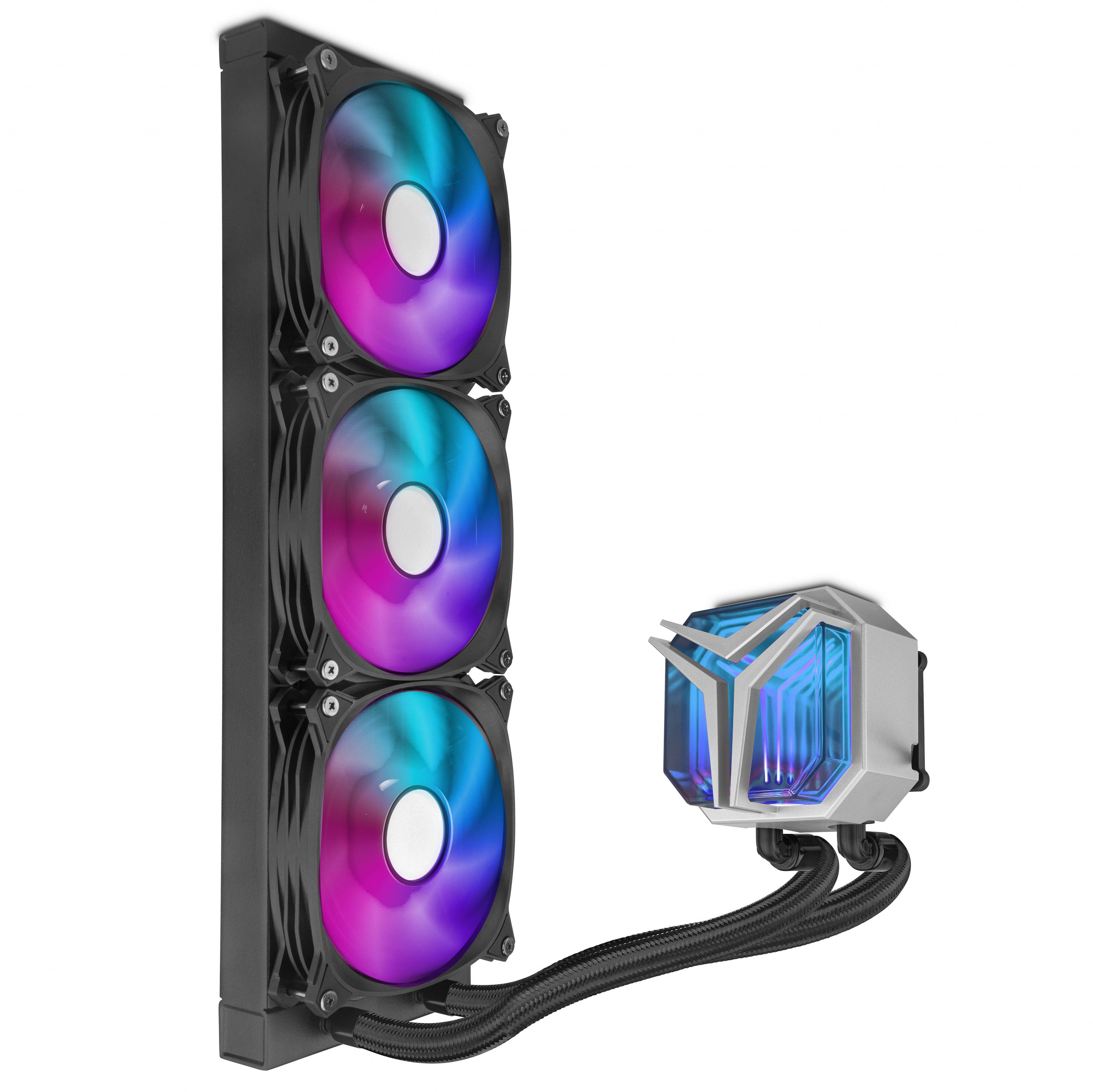 Foto 3 pulgar | Sistema de Enfriamiento Líquido Yeyian YTT-360AL-M1 AIO 3 Ventiladores 120mm ARGB