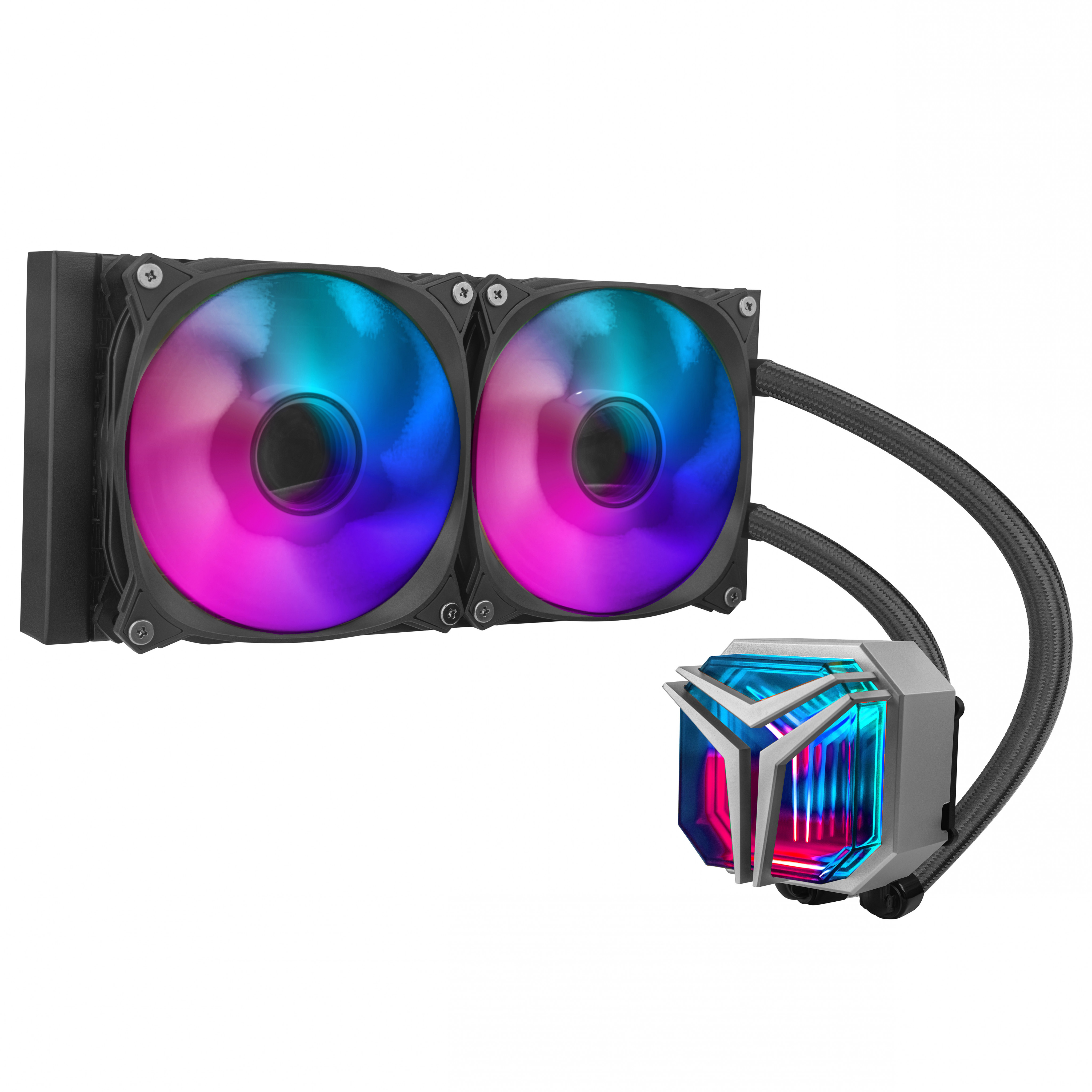Foto 2 | Sistema de Enfriamiento Líquido Yeyian YTD-240AL-M1 AIO 2 Ventiladores 120mm ARGB
