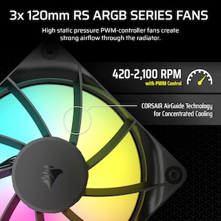 Foto 4 | Enfriador Líquido Para Cpu Corsair Nautilus 360 Rs Argb 360 Mm Aio - Venta Internacional.