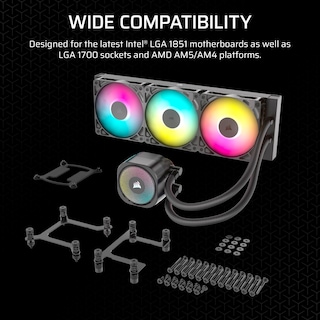Foto 7 | Enfriador Líquido Para Cpu Corsair Nautilus 360 Rs Argb 360 Mm Aio - Venta Internacional.
