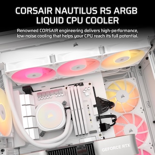 Foto 2 | Enfriador Líquido Para Cpu Corsair Nautilus 360 Rs Argb 360 Mm Blanco - Venta Internacional.