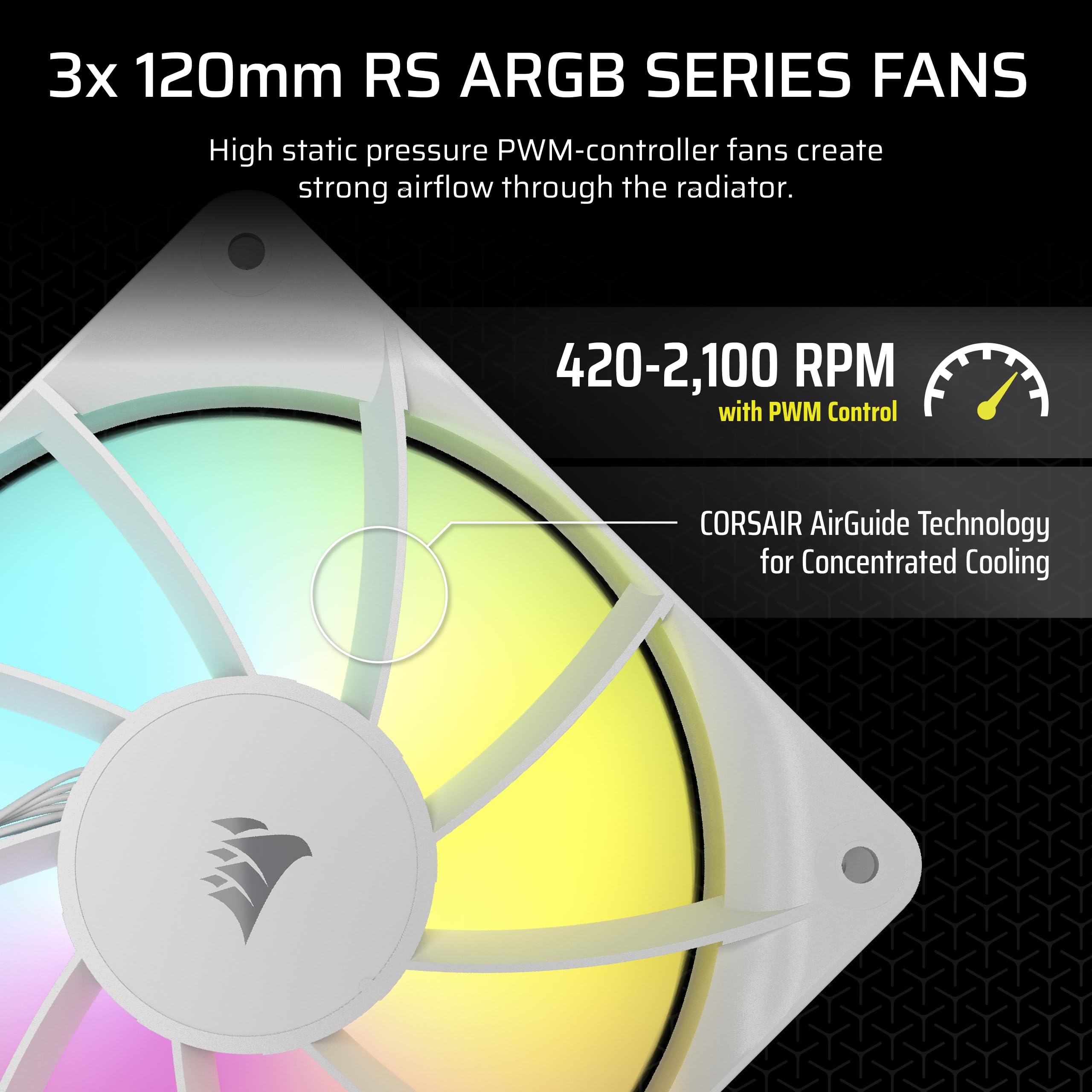 Foto 5 pulgar | Enfriador Líquido Para Cpu Corsair Nautilus 360 Rs Argb 360 Mm Blanco - Venta Internacional.