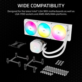Foto 7 | Enfriador Líquido Para Cpu Corsair Nautilus 360 Rs Argb 360 Mm Blanco - Venta Internacional.