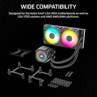 Foto 7 | Enfriador Líquido Para Cpu Corsair Nautilus 240 Rs Argb 240 Mm Aio - Venta Internacional.