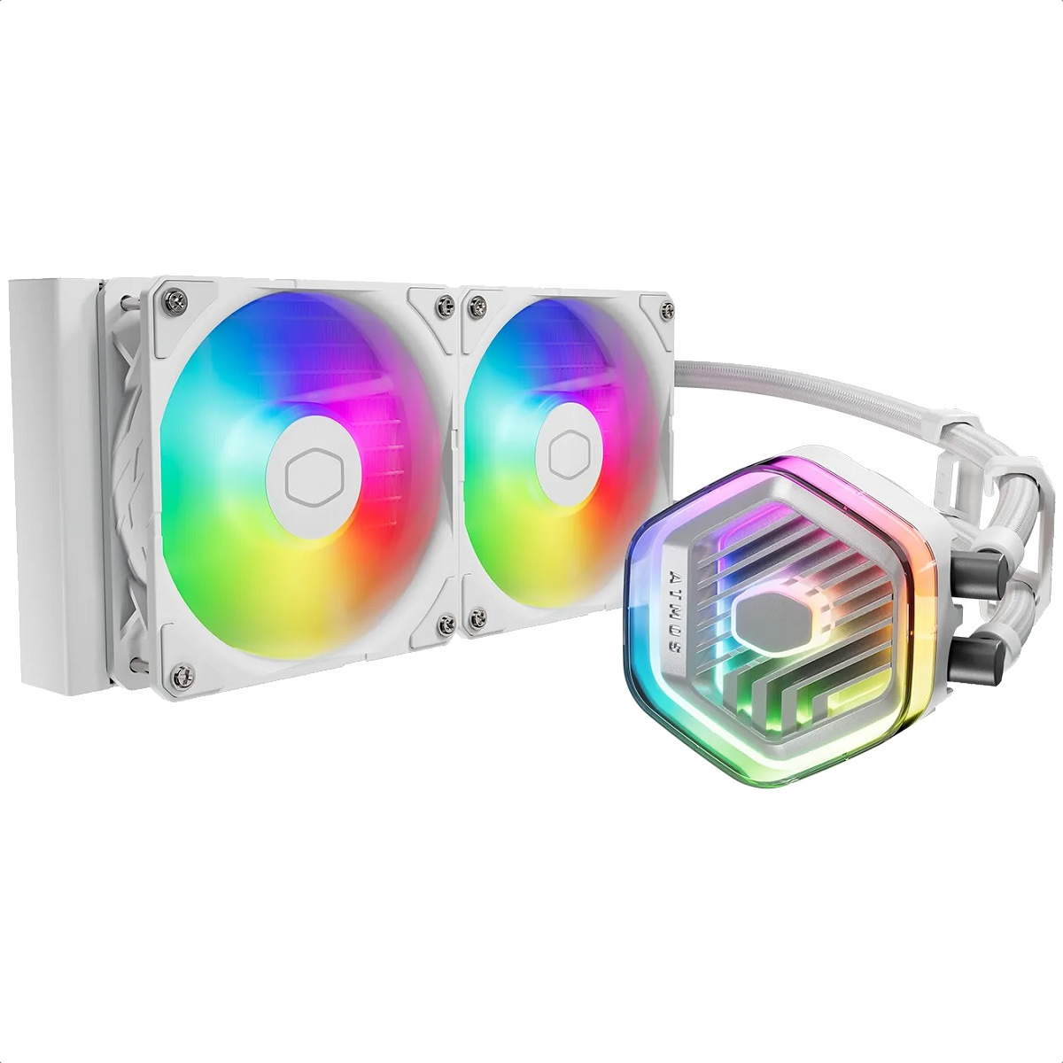 Foto 2 pulgar | Enfriamiento Liquido Cooler Master Masterliquid 240 Atmos Argb White Mlx-d24m-a25pz-rw