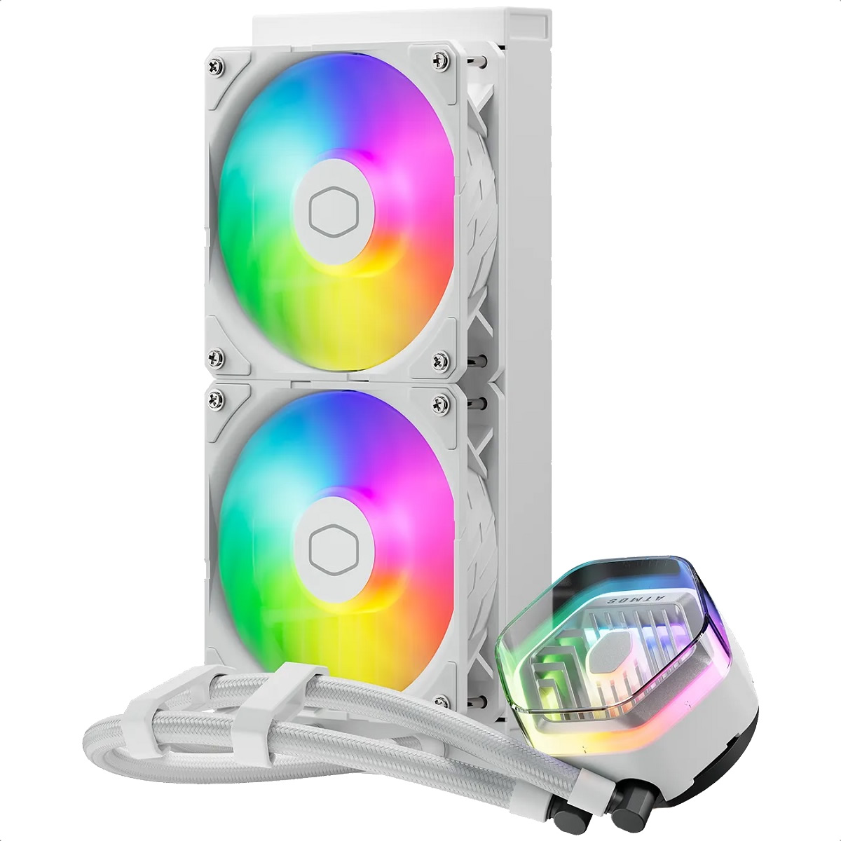 Foto 3 pulgar | Enfriamiento Liquido Cooler Master Masterliquid 240 Atmos Argb White Mlx-d24m-a25pz-rw