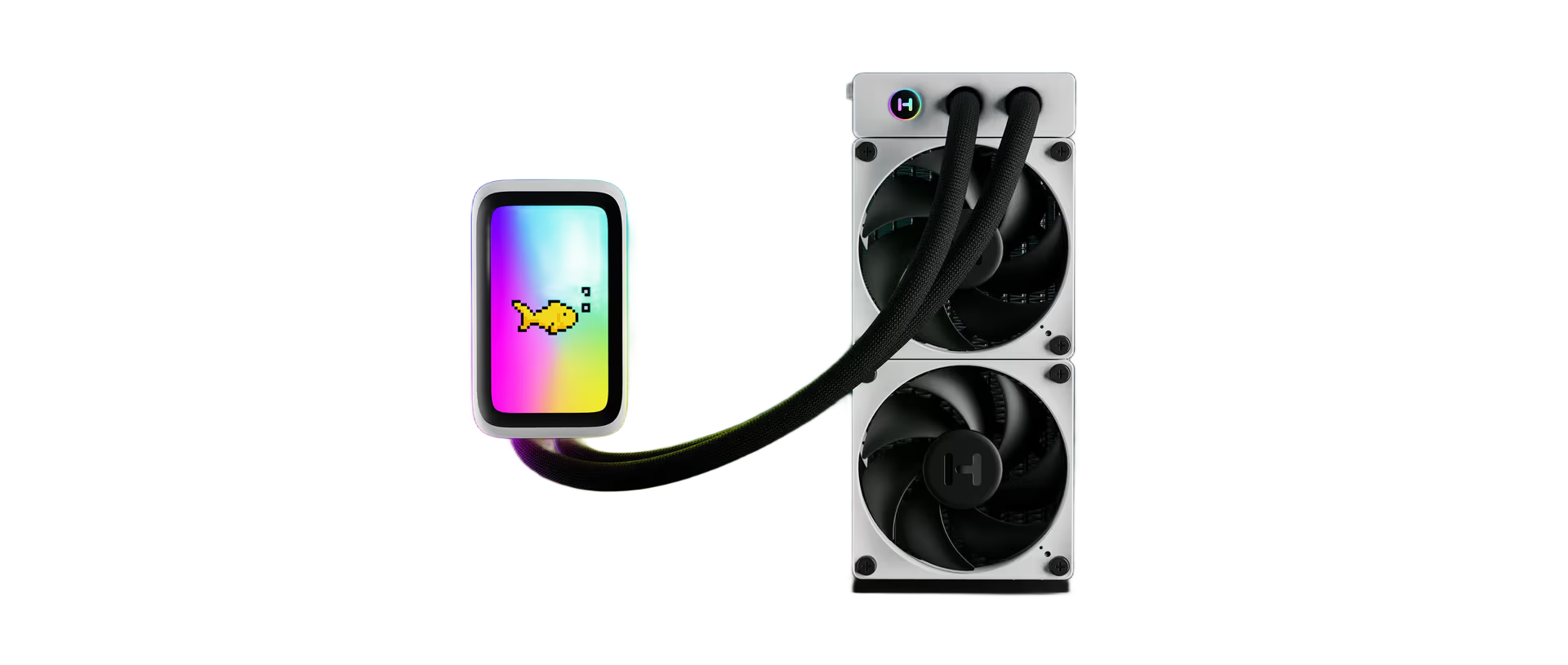 Foto 2 pulgar | Enfriamiento Hyte Thicc Q60 Lcd Rgb 240mm Lga 1700 Am5 Fan-hyte-q60-bw